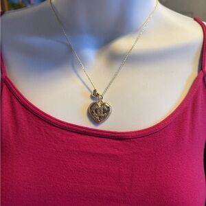 Gold Heart Pendant Necklace